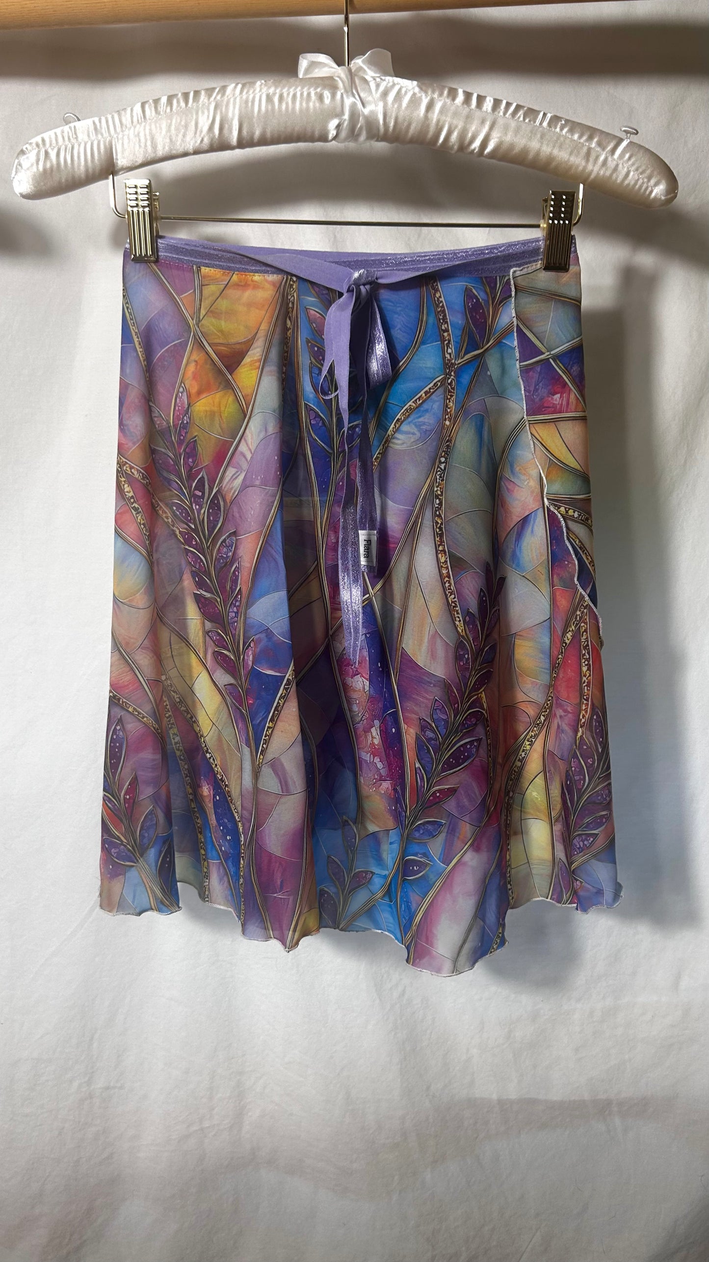 Lavender Vitrail Wrap skirt