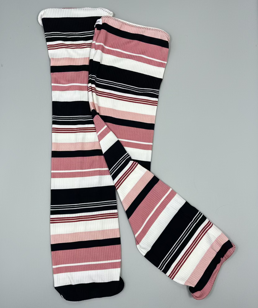 Berry Stripe Leg Warmers