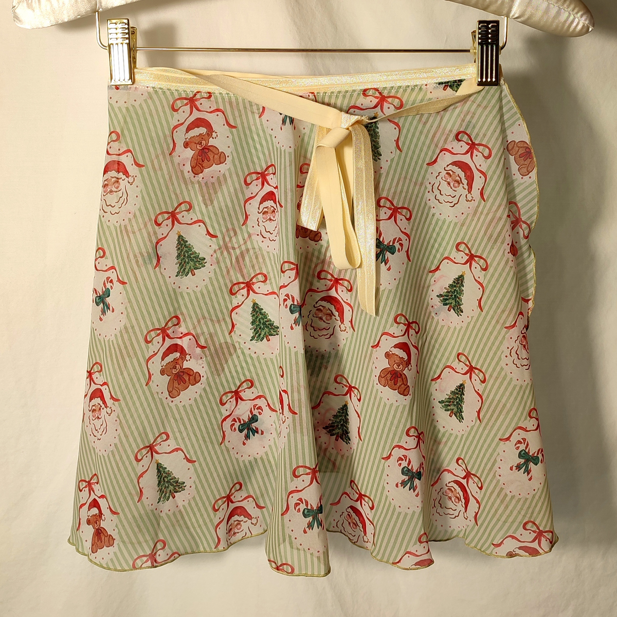 Vintage Christmas Wrap Skirt