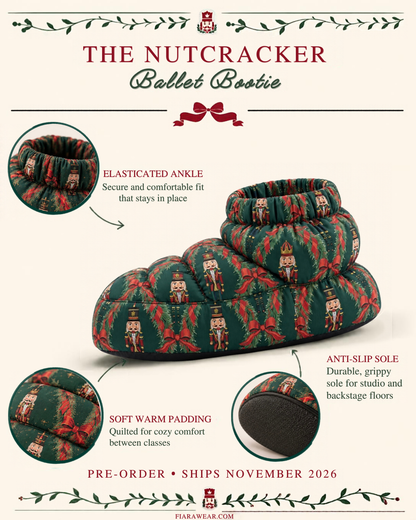 PRE ORDER - Nutcracker Garland Shortie Booties