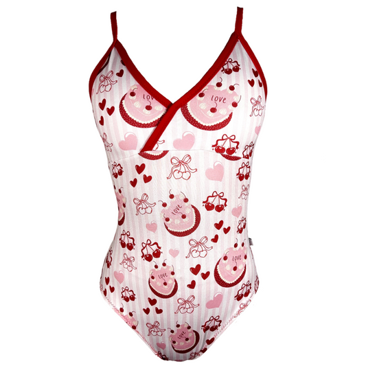 Flora in Red Velvet Cake Leotard