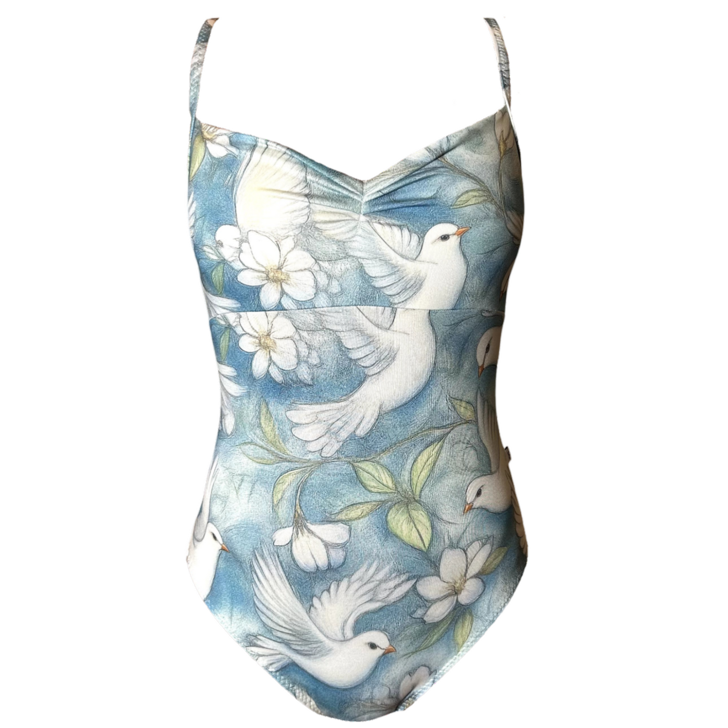 Grace in Morning Dove Leotard