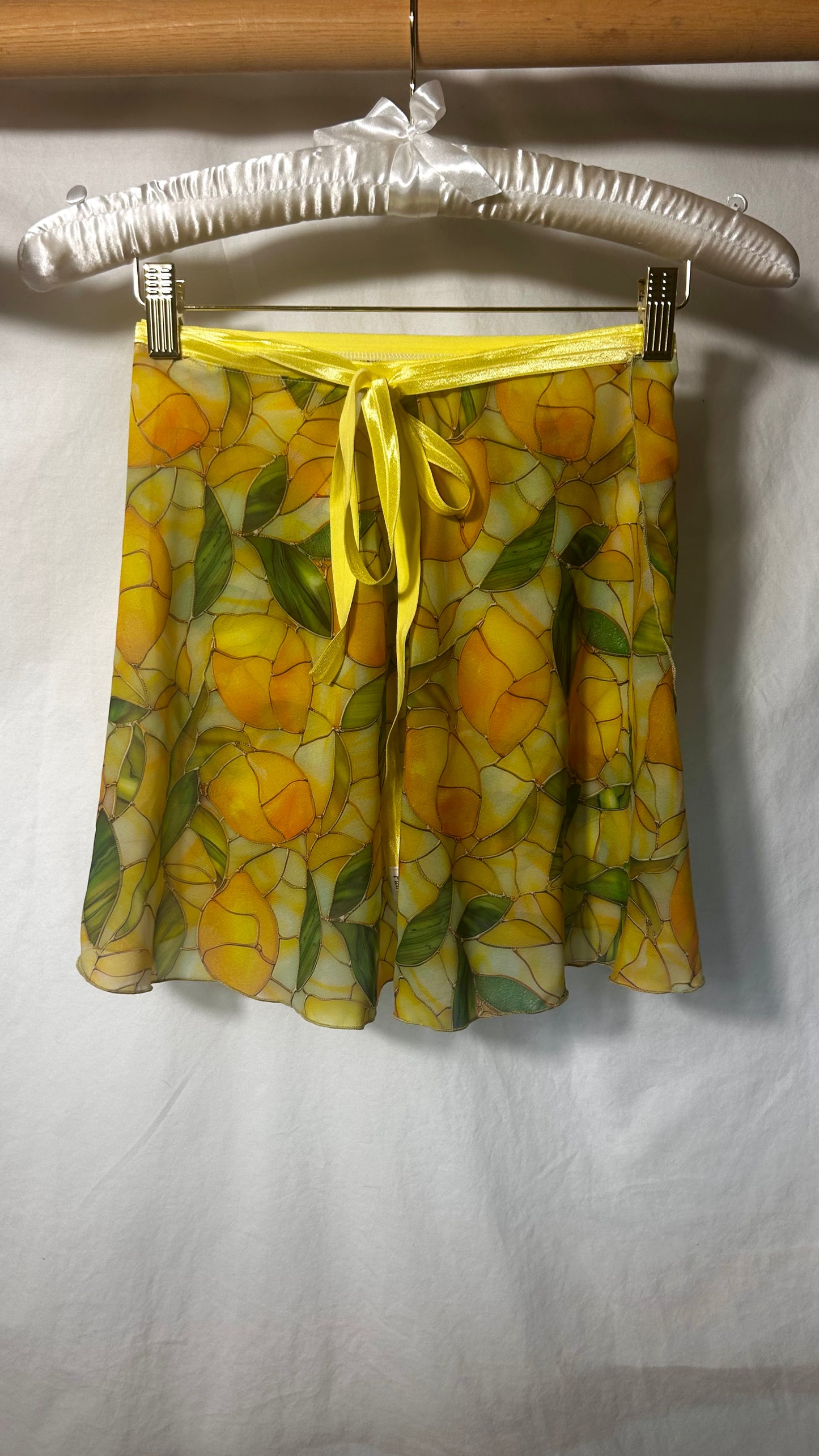 Lemon Vitrail Wrap Skirt