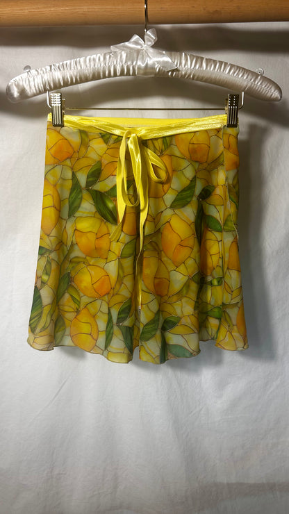 Lemon Vitrail Wrap Skirt