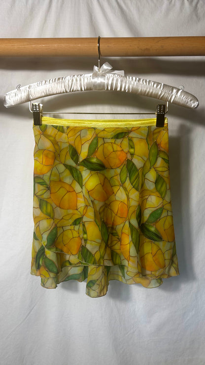 Lemon Vitrail Wrap Skirt