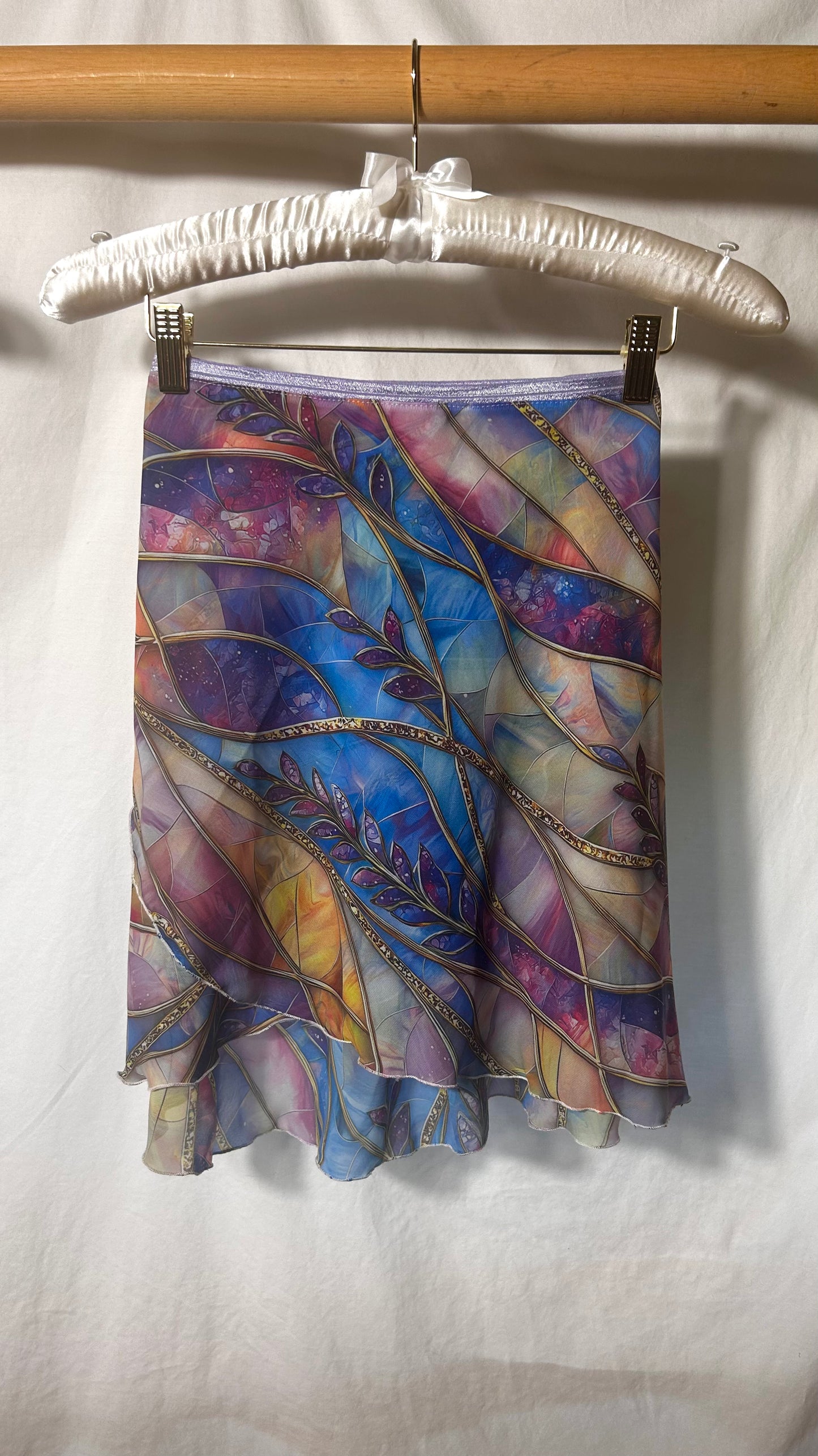 Lavender Vitrail Wrap skirt