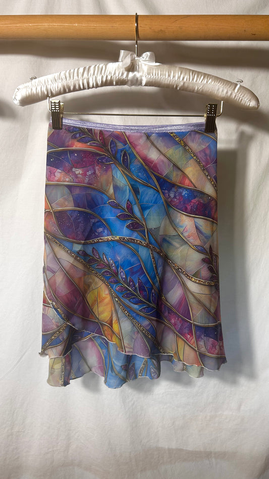 Lavender Vitrail Wrap skirt
