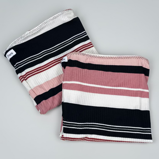 Berry Stripe Leg Warmers