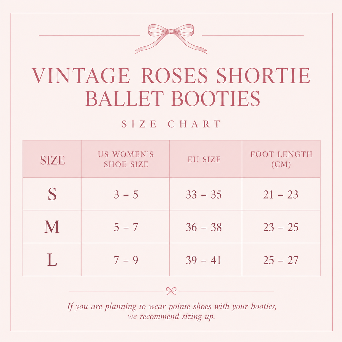 PRE ORDER- Vintage Roses Shortie Ballet Booties