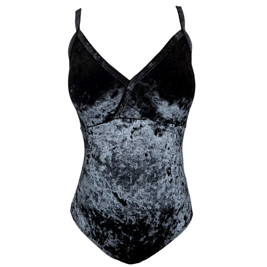 Flora in Midnight Velvet Leotard