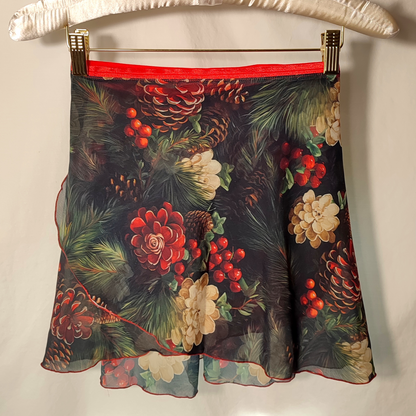 Pine Wreath Wrap Skirt