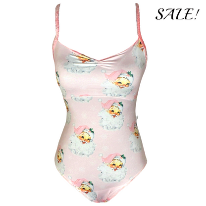 Grace in Rosy Santa Leotard