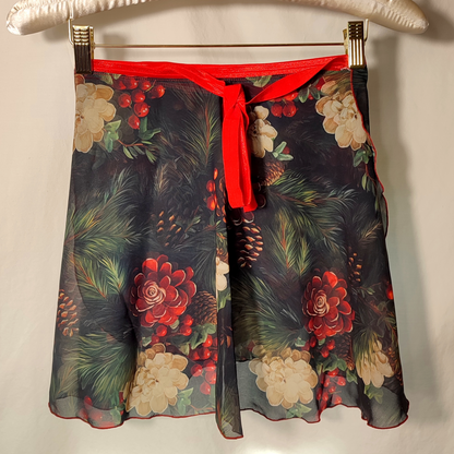 Pine Wreath Wrap Skirt