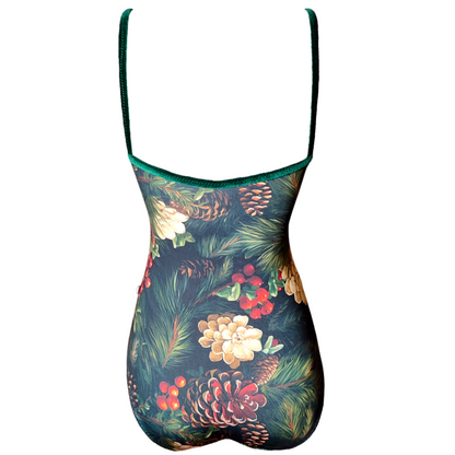 Grace in Pine Wreath Leotard