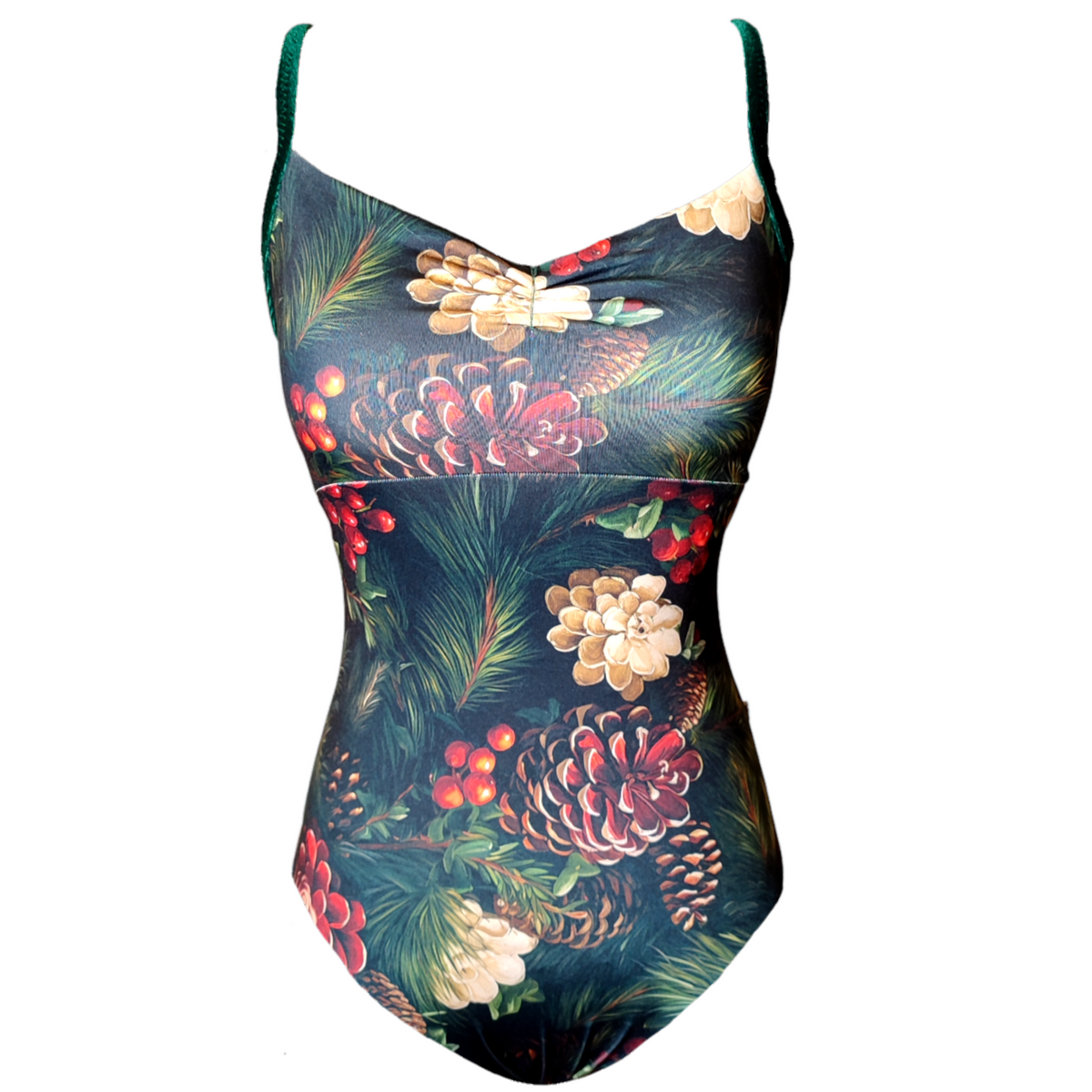 Grace in Pine Wreath Leotard