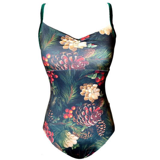 Grace in Pine Wreath Leotard