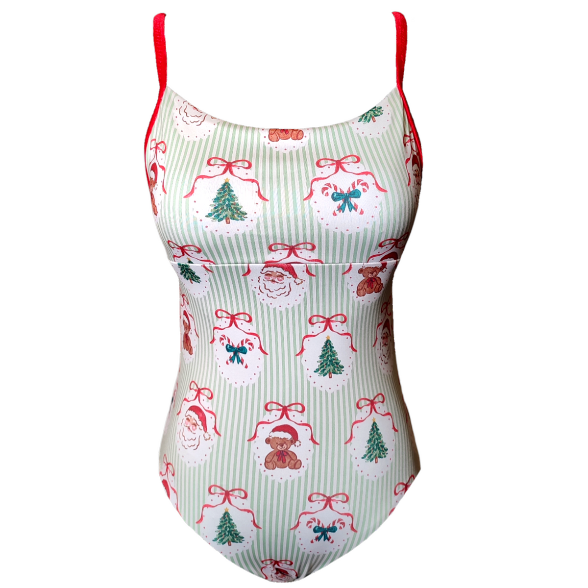 Celeste in Vintage Christmas Leotard