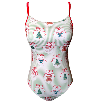 Celeste in Vintage Christmas Leotard
