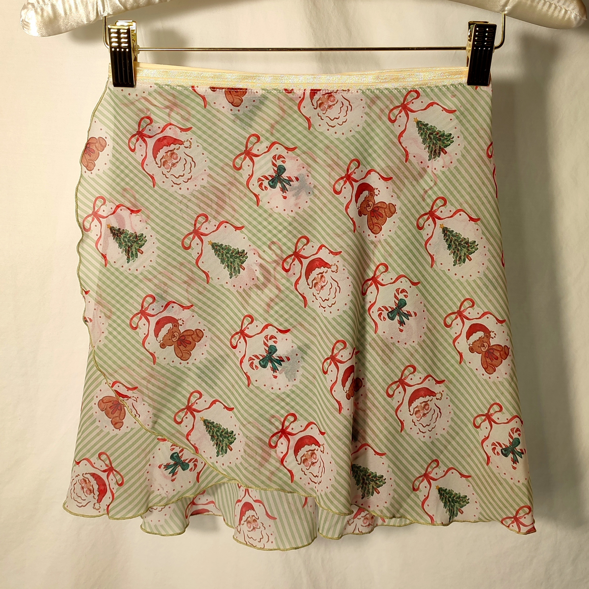 Vintage Christmas Wrap Skirt