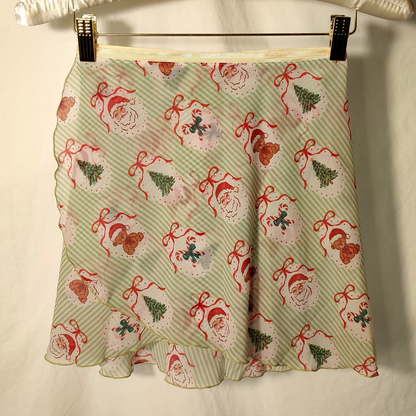 Vintage Christmas Wrap Skirt