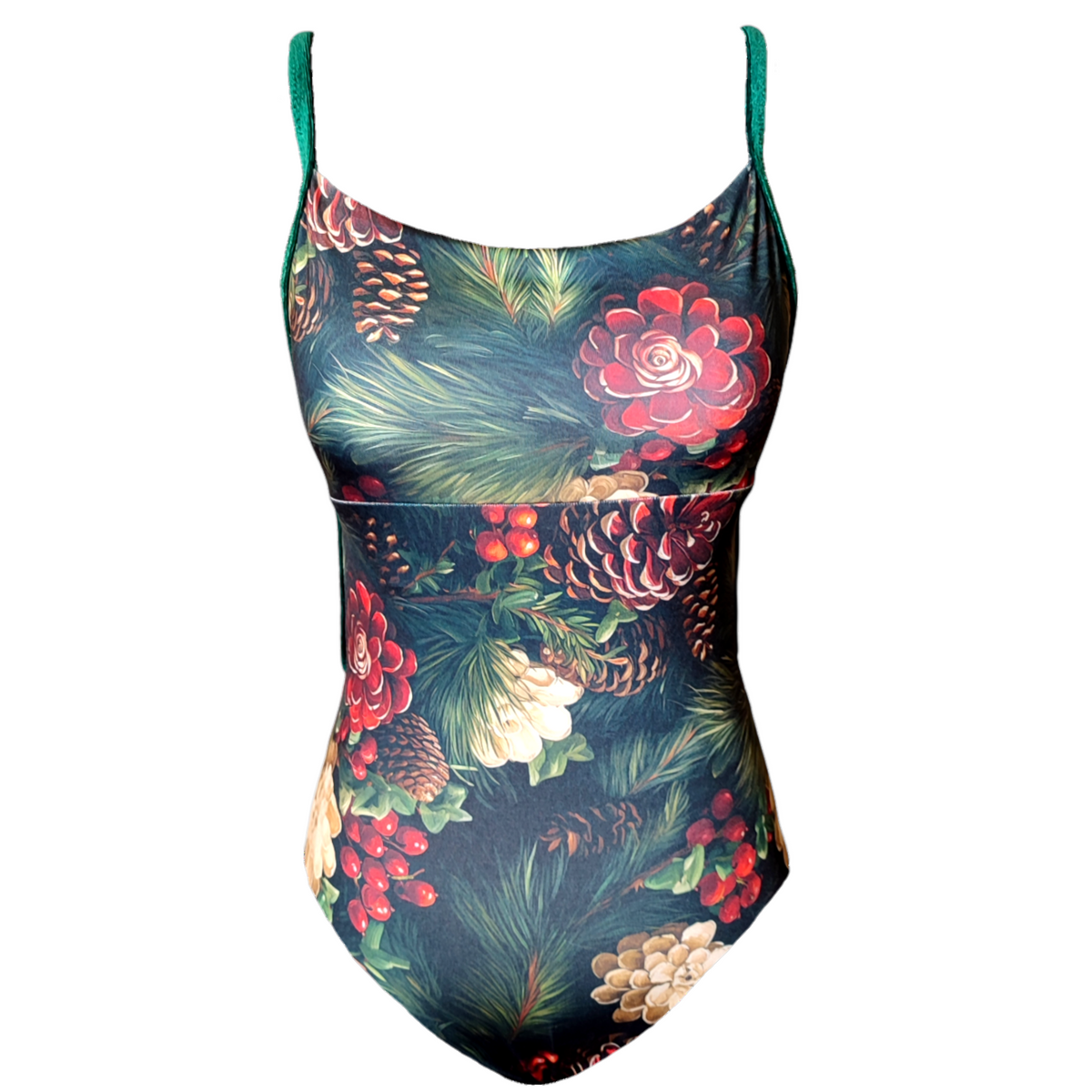 Celeste in Pine Wreath Leotard