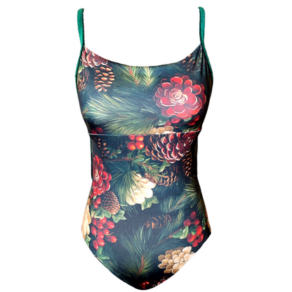 Celeste in Pine Wreath Leotard