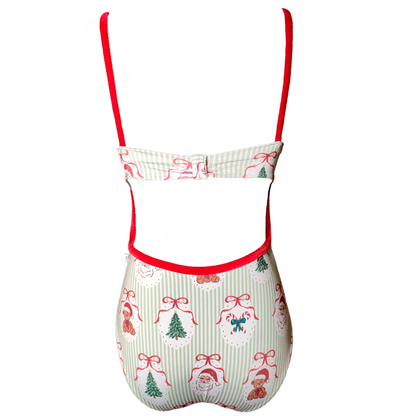 Celeste in Vintage Christmas Leotard